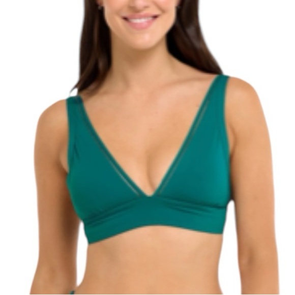 SKYE by Infinity Raine Other - SKYE by Infinity Raine ISABELLA dark teal lace up back bikini swim top XL NWT